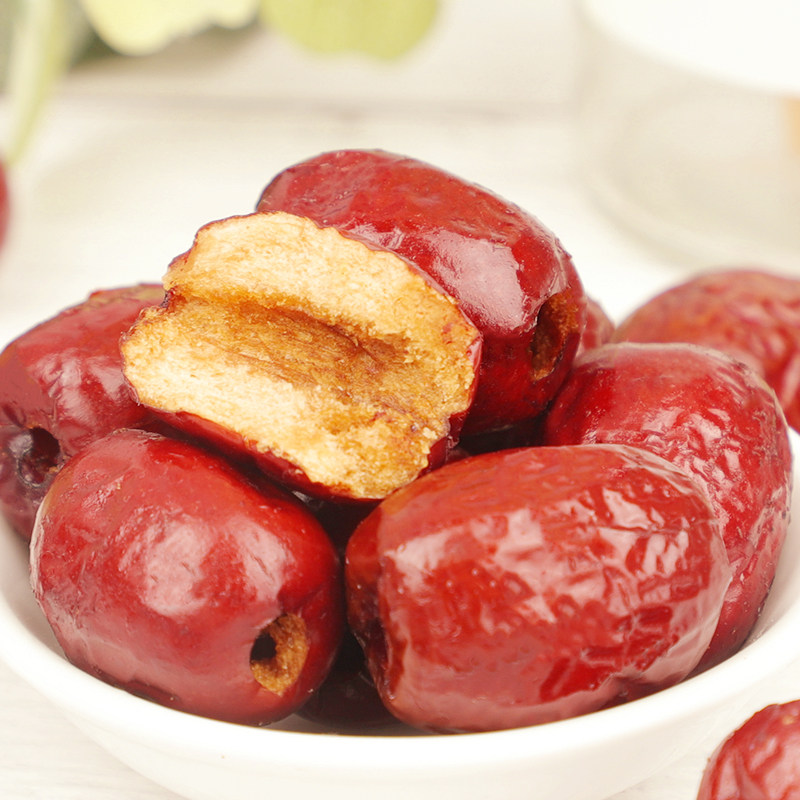 乐享熊香脆酥枣无核新疆红枣酥脆干枣真空包装网红休闲零食