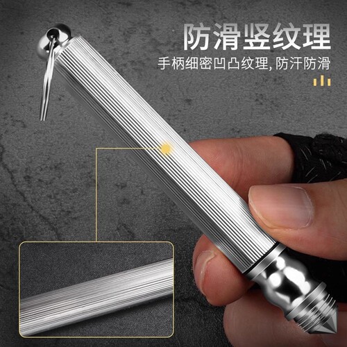 超锋利筒子刀便携随身钥匙挂件可破窗多功能水果刀隔绳拆快递茶刀