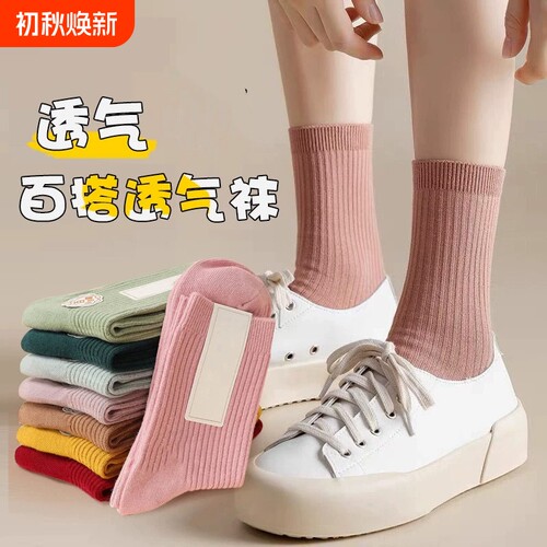 加强双针新疆袜子！女款百搭长袜