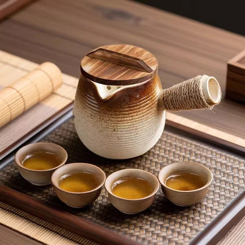 围炉煮茶壶2026新款罐罐壶煮茶器烤奶茶壶带釉烤茶壶烤茶罐炭火