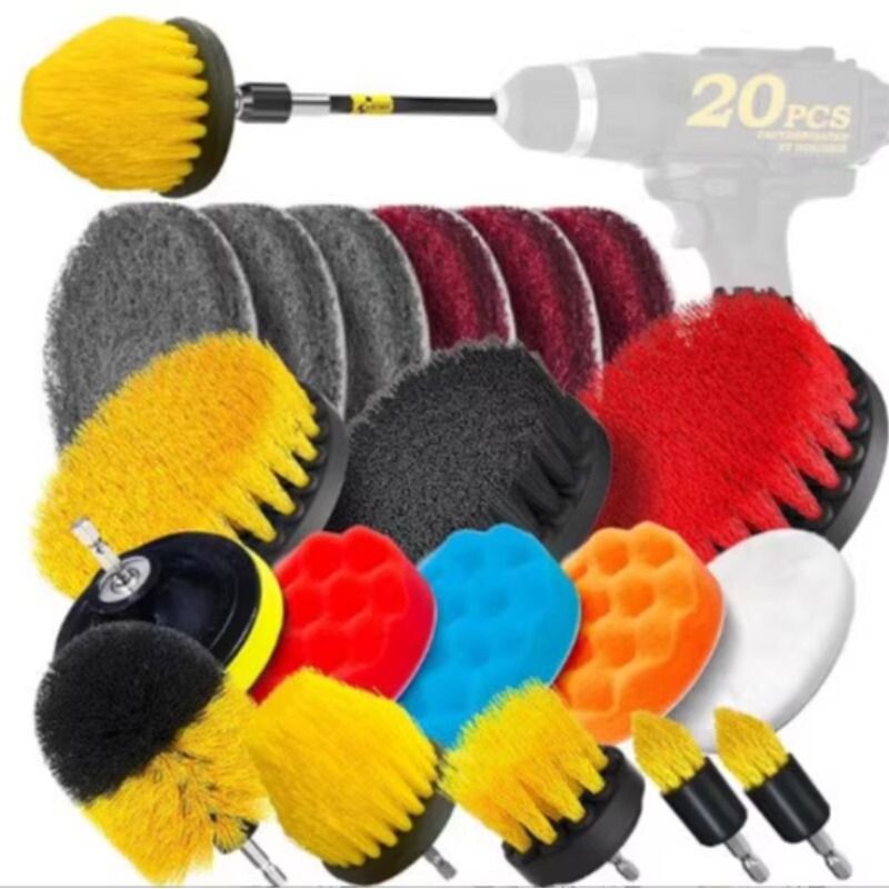 全套电钻刷电动清洁刷角落清洗刷头厨卫地板家用多功能清洁刷套装