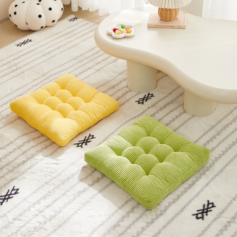 灯芯绒玉米粒立体垫椅子垫子客厅卧室懒人坐垫飘窗地上软垫