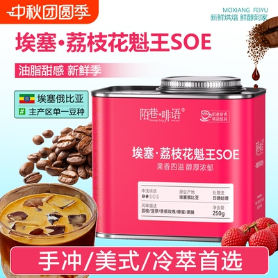新季埃塞花魁王SOE进口甄选G1级冷萃官配浅烘手冲精品咖啡豆500g