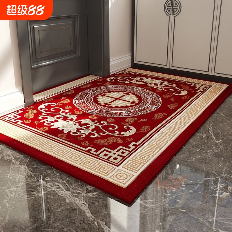 入户门地垫家用红色地毯门垫进门脚垫门口垫子客厅进户大门防滑垫