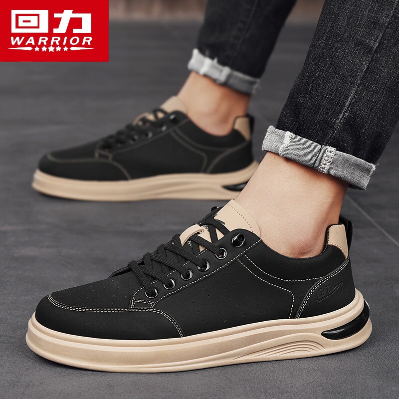 回力男鞋2026新款春季懒人一脚蹬休闲板鞋小白鞋男士软底开车皮鞋
