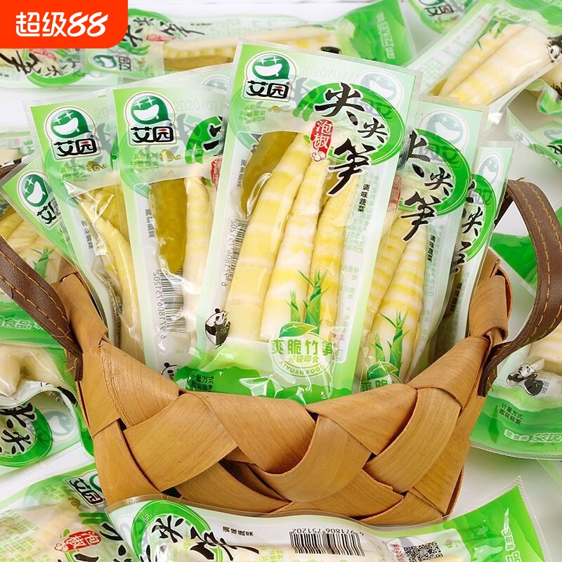 艾园泡椒尖尖笋500g新鲜开袋即食图片