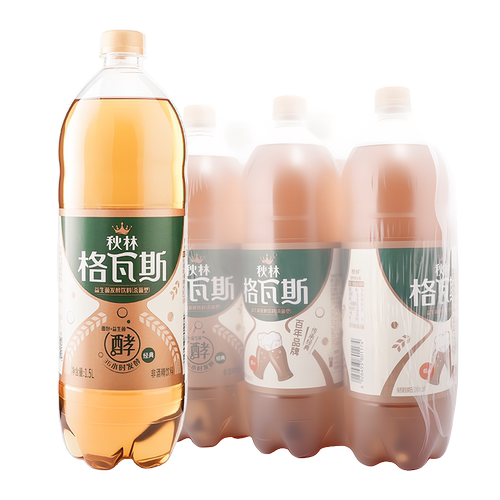 秋林格瓦斯饮料大面包发酵汽水俄罗斯饮品1.5L*6瓶商品东北特色