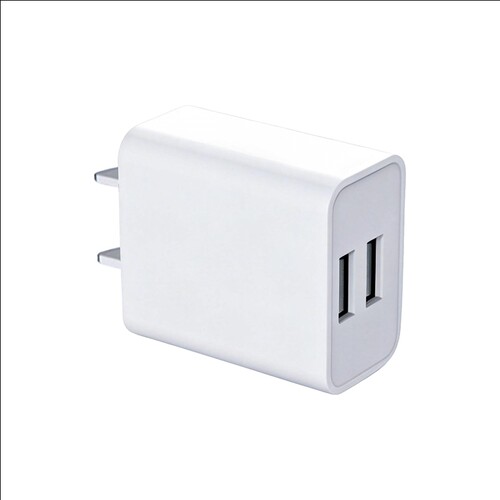 单个装5V2.1A双口USB充电头适用手机风扇台灯