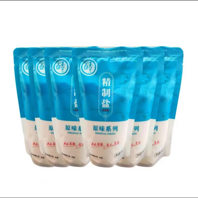 甲亢盐中盐白玉兰精制盐400g家用食用盐无碘健康烹饪调味品