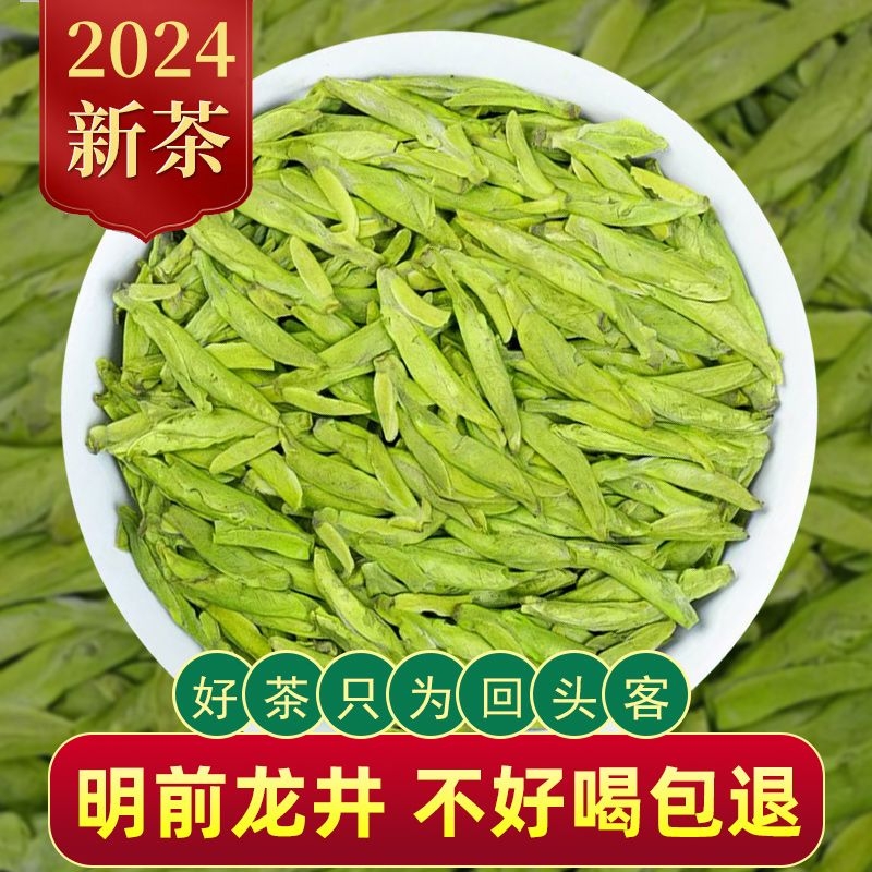 浙江龙井2024年新茶春茶明前豆香型雨前高山绿茶叶非西湖罐装早茶 茶 龙井茶（非西湖） 原图主图