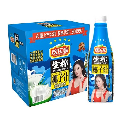欢乐家生榨椰子汁1250ml果肉型