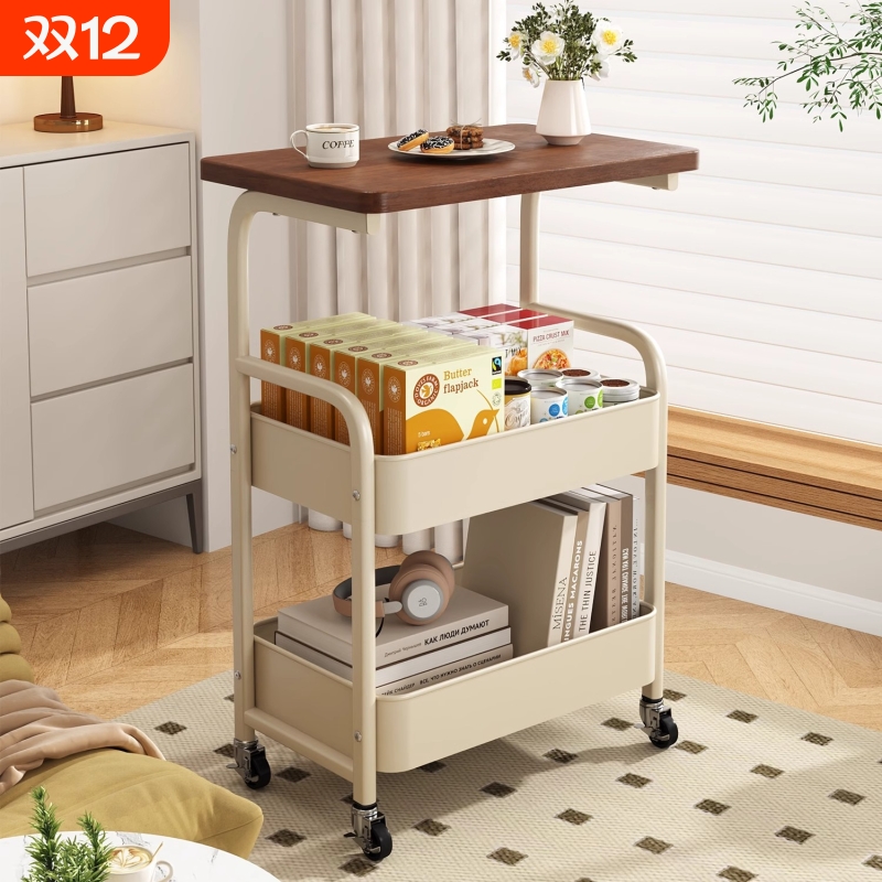 可移动多层茶几小推车边几客厅沙发收纳茶桌卧室置物架小桌子桌面