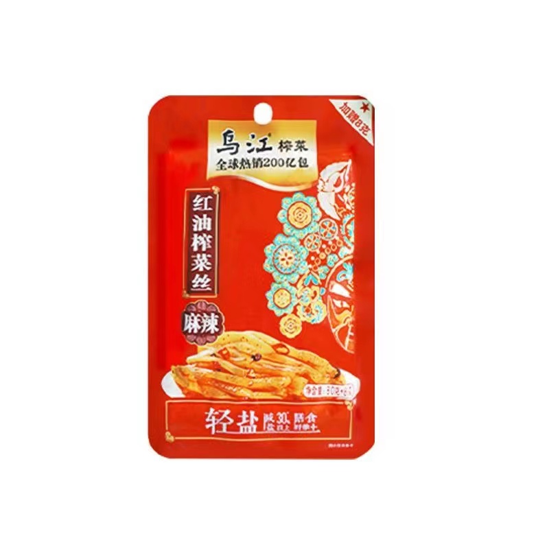 乌江红油榨菜丝80gx5袋多规格