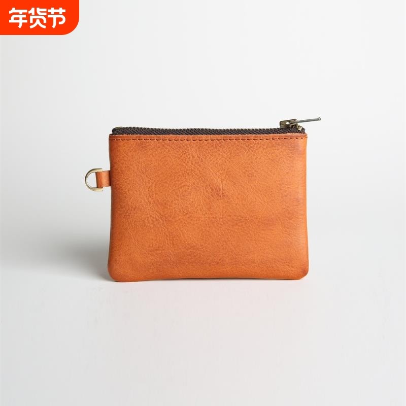 复古男士短款钱包头层牛皮拉链零钱包休闲真皮皮夹女学生小收纳包,箱包皮具/热销女包/男包,钱包,淘宝优惠券,粉丝福利购,淘宝优惠卷