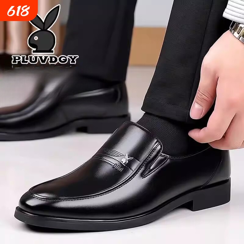 意尓康真皮牛皮软皮鞋男士皮鞋软底商务休闲透气防滑正装春秋耐磨