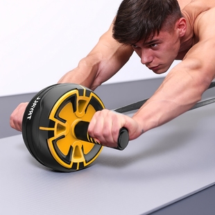 自动回弹健腹轮家用健身器材男女练腹肌收腹器卷腹机滚轮健腹器