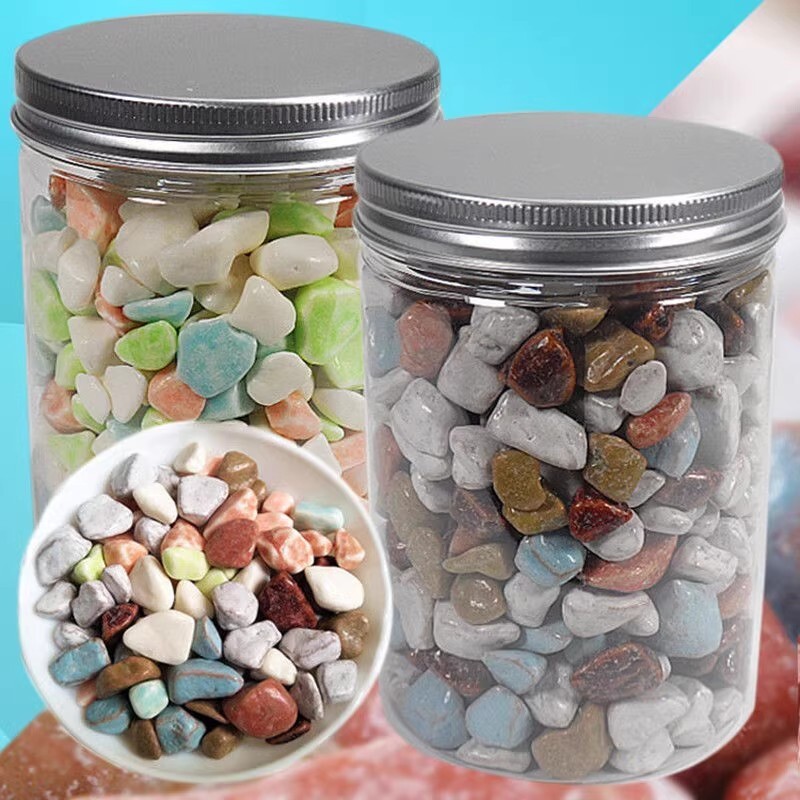 石头糖装饰糖巧克力味奶糖8090后童年怀旧儿童小零食糖果500g