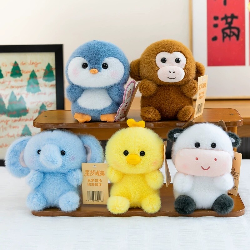 无印品质正版桌伴玩偶可爱小动物图片