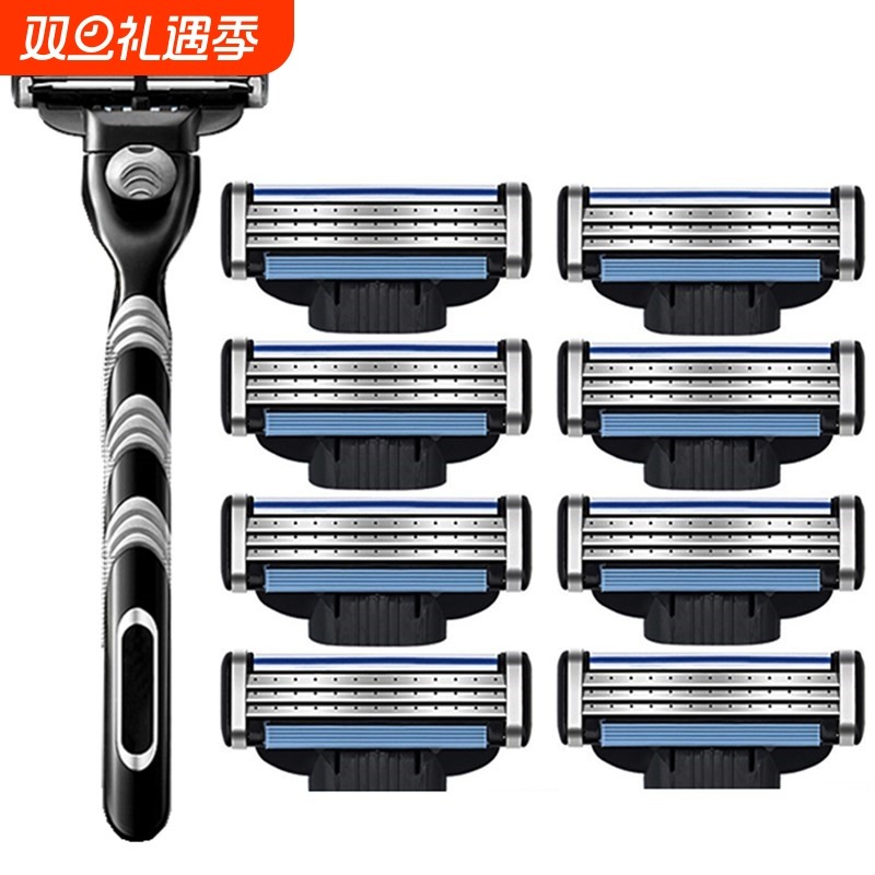 男士锋利3手动风速三层剃须正品剃须刀刮胡刀片刮脸刮胡子刀片
