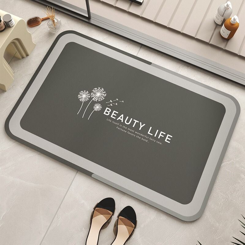 卫生间防滑地垫浴室厕所门口硅藻泥吸水脚垫垫子家用耐脏耐磨卫浴