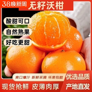 正宗广西091无籽无核沃柑手剥沃柑子应季水果橘蜜桔薄皮多汁优选