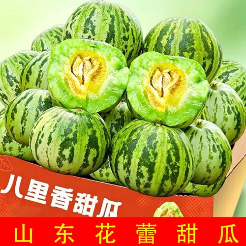 新鲜现摘八里香甜瓜花蕾甜瓜童年味道蜜甜多汁当季水果时令水果