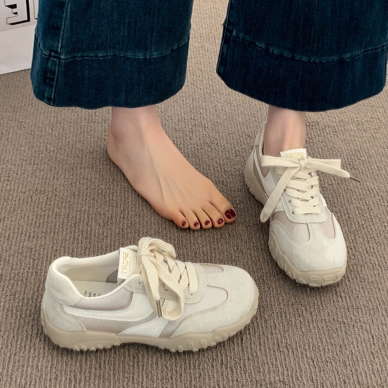 阿甘德训鞋女鞋子2025新款爆款春秋季超火厚底百搭小白休闲运动鞋