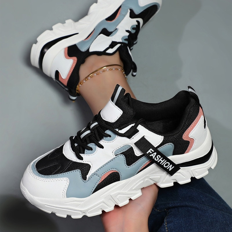 迪森途春季老爹鞋男女款2025新款轻便软底超轻鞋厚底休闲运动鞋子