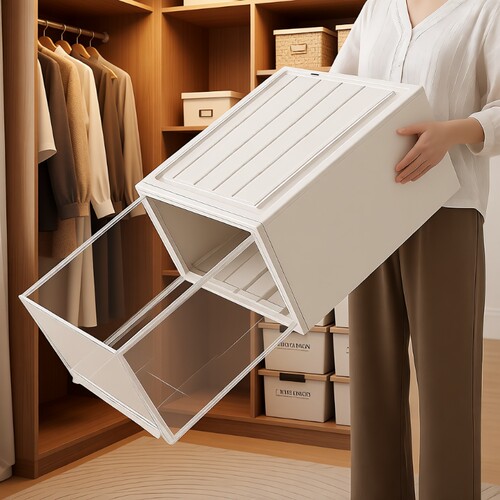 衣柜收纳箱抽屉式收纳盒分层神器