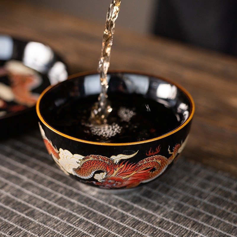 主人杯单杯茶杯茶盏高档功夫陶瓷个人专用品茗杯家用喝茶杯子茶碗