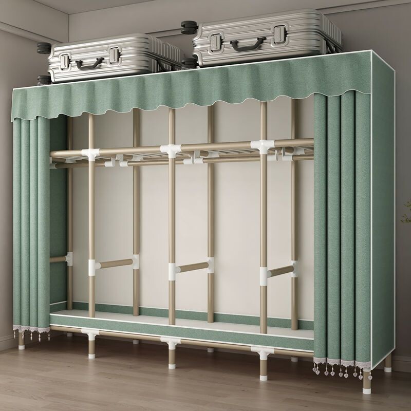 a布衣柜子家用2022款结实加厚简易衣柜卧室出租房用结实耐用收纳