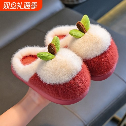 儿童拖鞋棉冬季男童女童2025新款男女孩保暖防滑宝宝拖鞋秋冬小孩