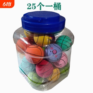 抖音新款迷你实心跳跳球无毒橡胶弹力球拍拍球互动玩具儿童手抓球