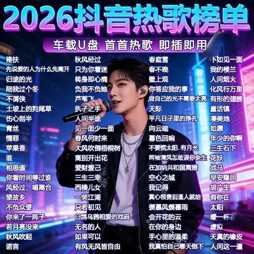汽车载u盘歌曲2026新款柏林之声无损品质热门流行音响专用音乐u盘