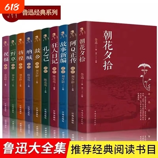 鲁迅经典作品集全套10册 初中生学生课外书阅读书籍 孔乙己阿Q正传朝花夕拾狂人日记故乡呐喊彷徨野草祝福故事新编 鲁迅文集全集