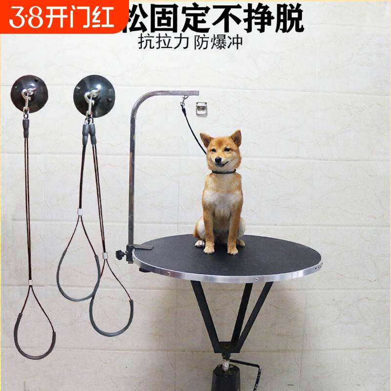 宠物美容吊绳挂绳美容桌吊绳子狗狗猫咪洗澡固定绳钢丝绳卡扣防咬