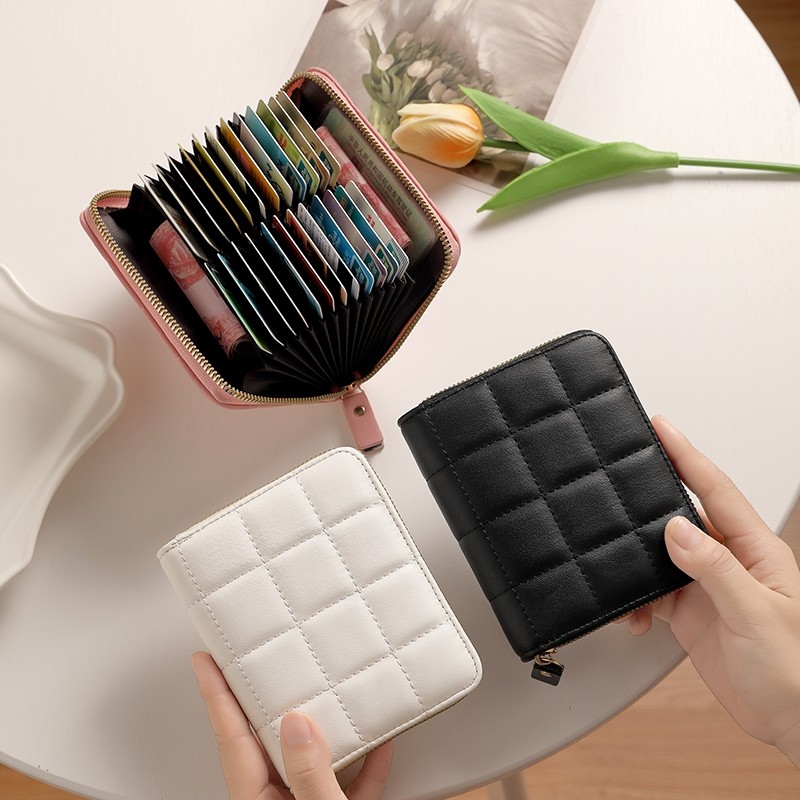 卡包女小巧精致高档超薄防盗刷24多卡位放卡证件零钱驾驶证多功能