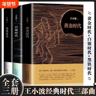 王小波时代三部曲黄金时代白银时代黑铁时代全套共3册作品集全集的王小波杂文集套装4册一只特立独行的猪+沉默的大多数