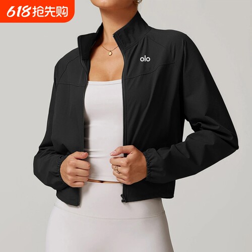 olo yoga外套女运动户外骑行夹克防风速干瑜伽健身服上衣秋季新款