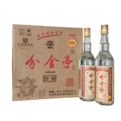分金亭金酿42度600ml12瓶浓香型固态发酵粮食酒江苏白酒整箱装 - 封面