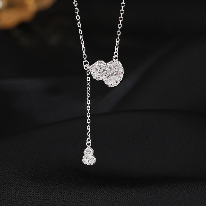 新中式925银饰葫芦项链女银如意葫芦链奢小众高级感气质百搭