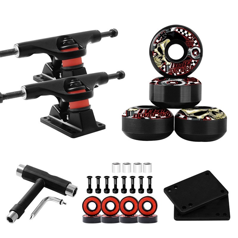 双翘滑板轮子专业动作硬轮滑板支架儿童滑板闪光刷街桥轮配件组合,运动/瑜伽/健身/球迷用品,滑板,淘宝优惠券,粉丝福利购,淘宝优惠卷