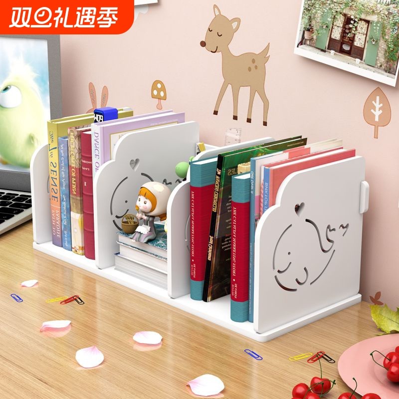 儿童书架桌面置物架办公桌上小型架子书桌收纳展示架桌子简易书柜