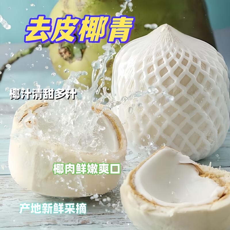 海南新鲜现摘椰青椰子清甜汁多椰香浓郁小孩孕妇可喝天然饮品果汁