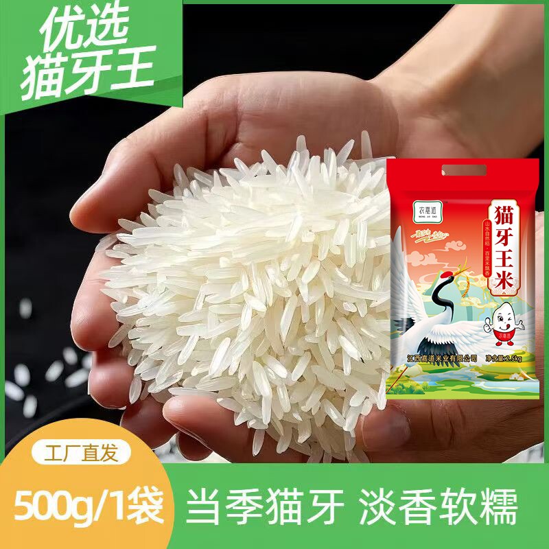 长粒大米香软锅巴猫牙丝苗苗米晚稻新鲜优选当季月牙中下游米业