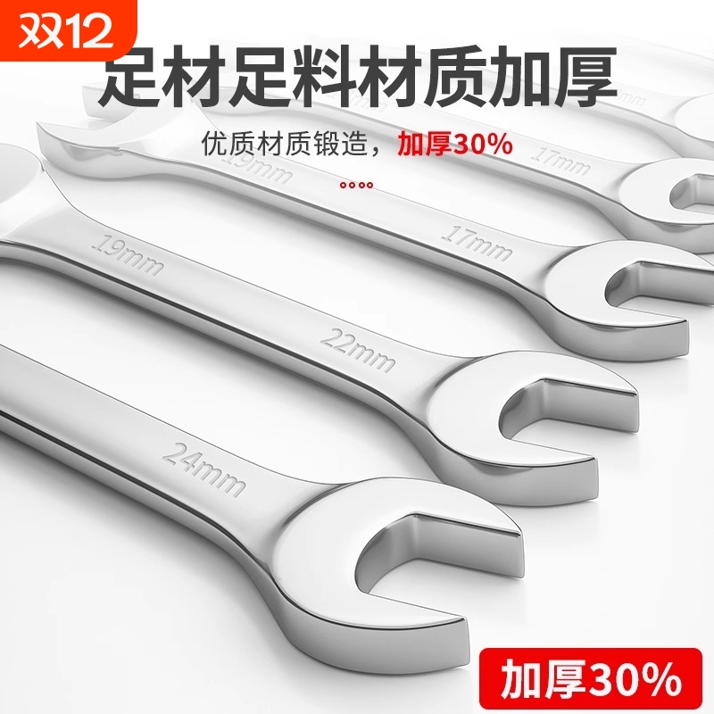 双开口扳手套装|回头客超1000人