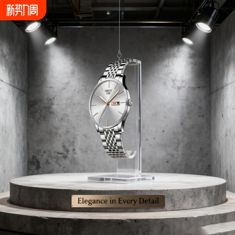 瑞士同款青少年初高中学生手表男款简约潮流全自动机械防水石英表