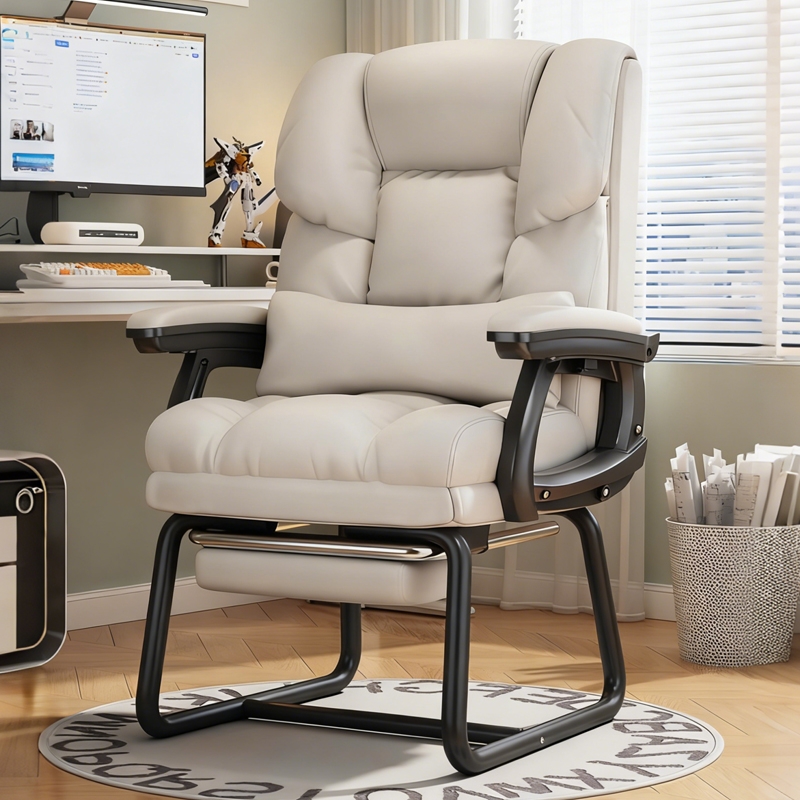 电脑椅家用弓形椅舒适久坐沙发椅书桌办公椅可躺电竞椅椅子老板椅