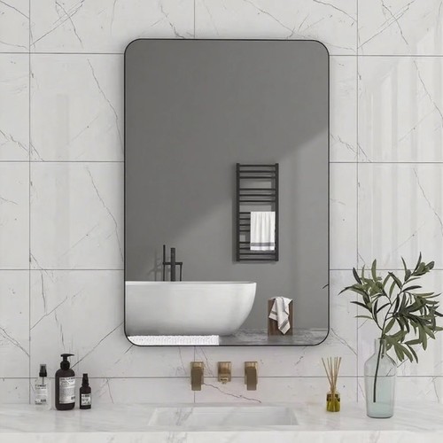 镜子卫生间挂墙贴墙自粘洗手台化妆镜壁挂式免打孔浴室镜玻璃高清