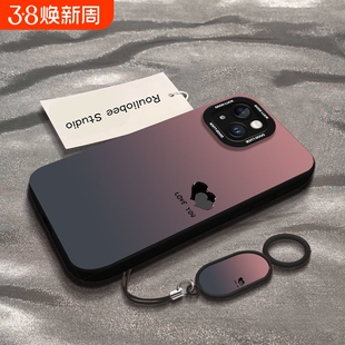 手机壳渐变黑色苹果17promax iphone16promax新款iphone15pro高级感14pro保护套13pm小众12网红1防摔硅胶女款